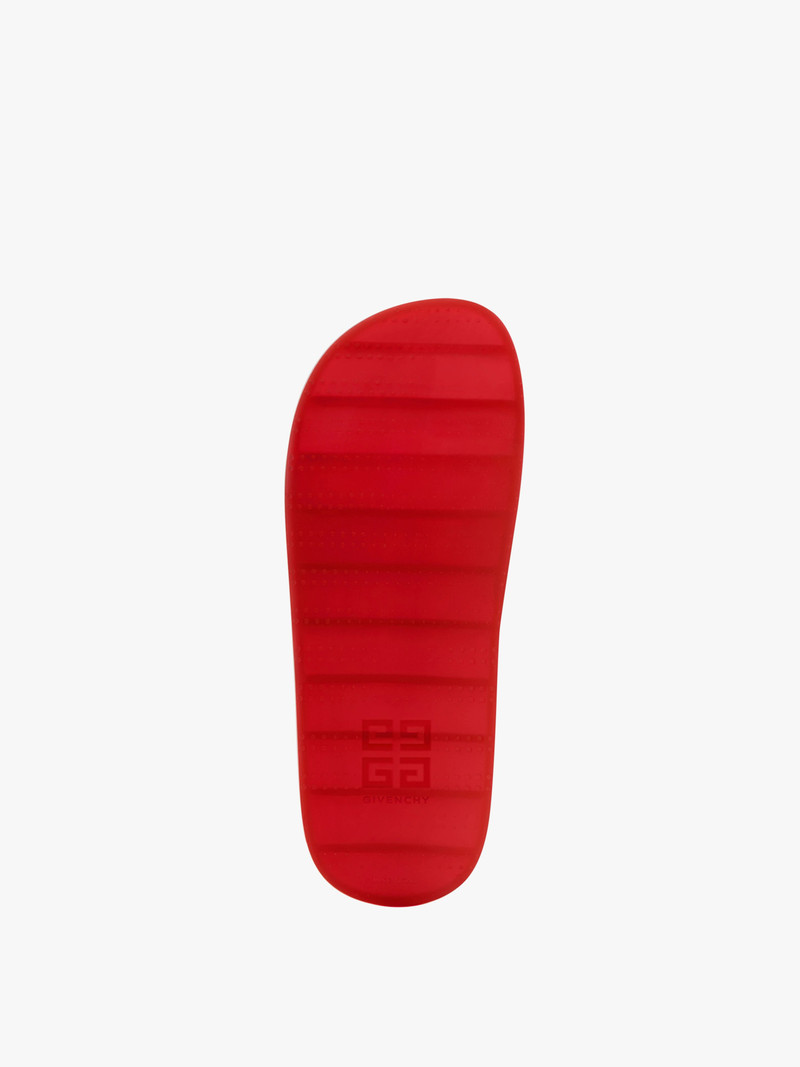 GIVENCHY PARIS FLAT SANDALS IN TRANSPARENT RUBBER 5