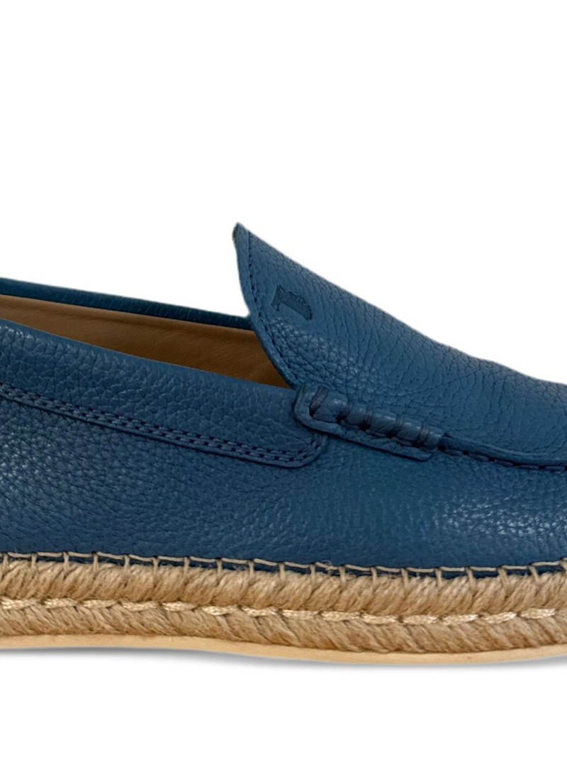 Tod's suede loafer-style rope espadrilles outlook