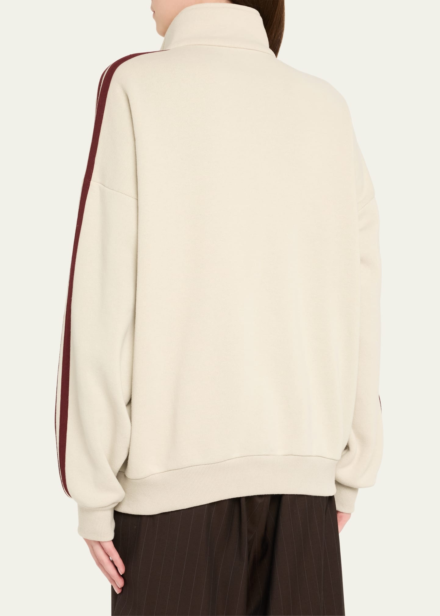 Fleece Zip-Up Track Jacket - 3