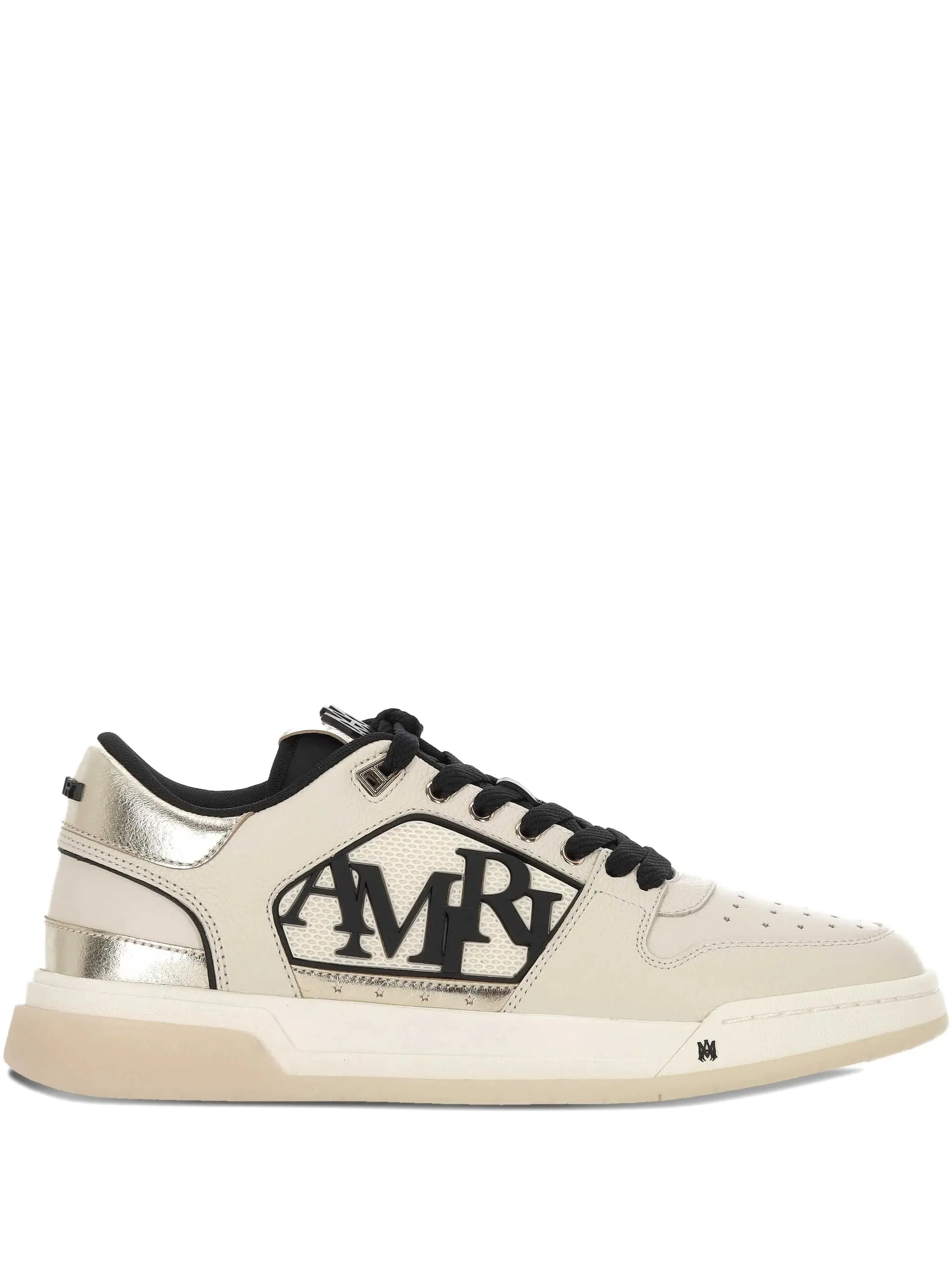 Amiri Logo Leather Trainers - 1