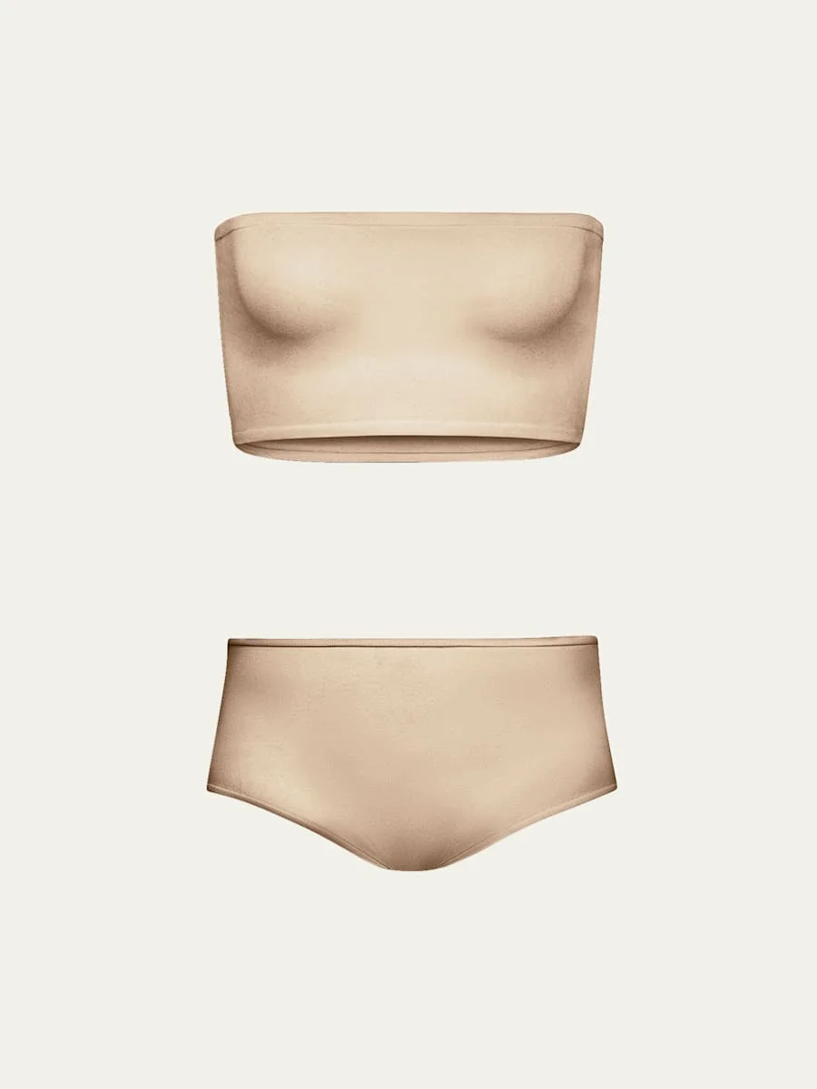 Bra Tube Top and Underwear Set - 1