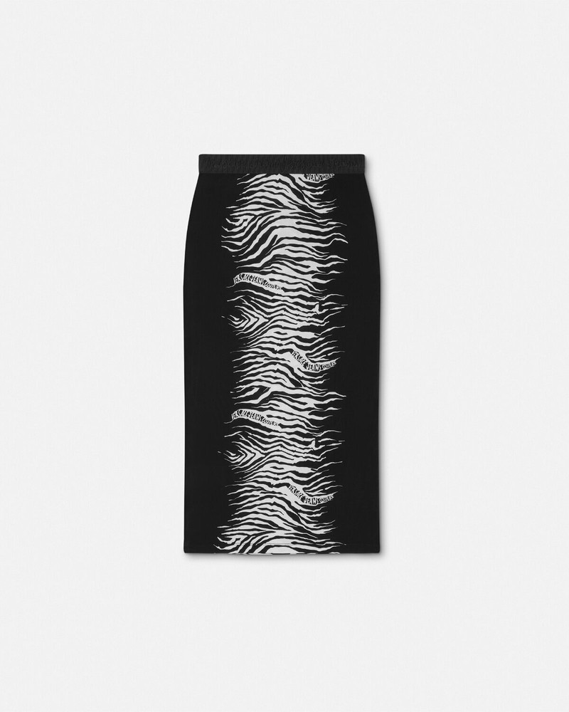 Zebra Midi Skirt 3