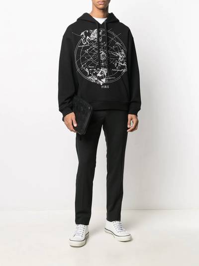 Valentino zodiac map print hoodie outlook