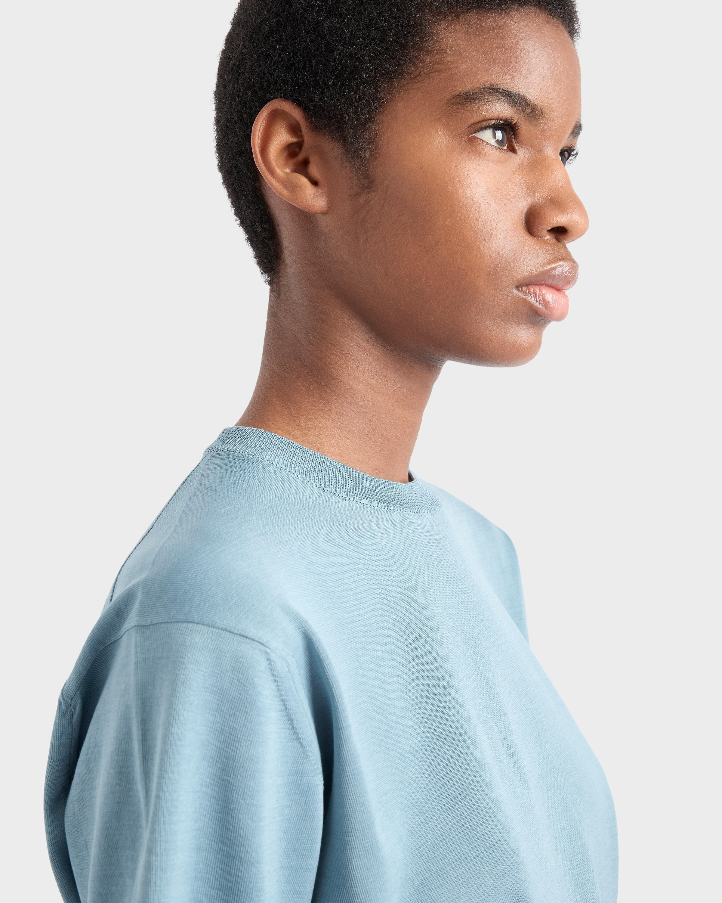 Cotton crew-neck sweater - 3