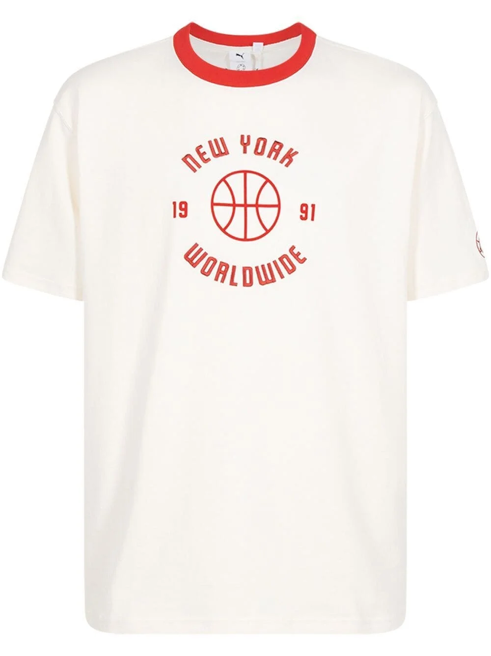 x Rhuigi embroidered cotton T-shirt - 1