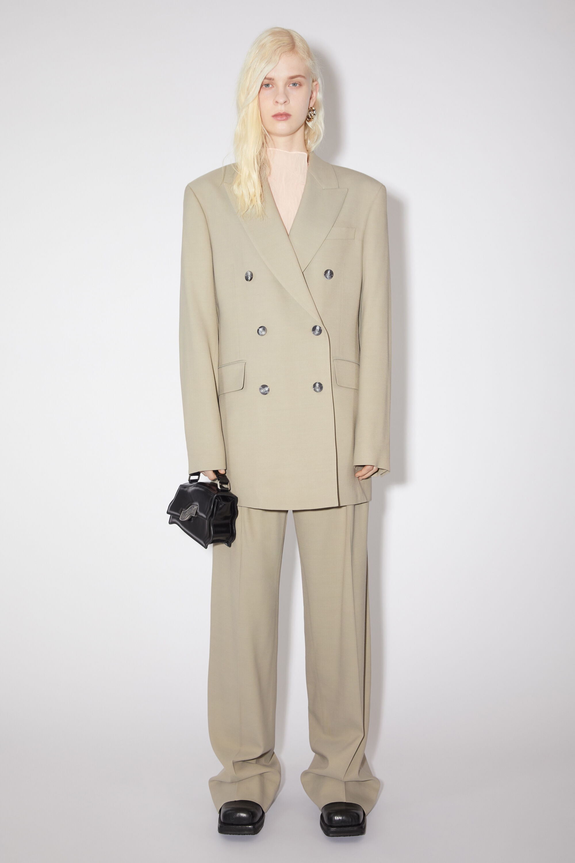 Relaxed fit suit jacket - Dusty grey - 2