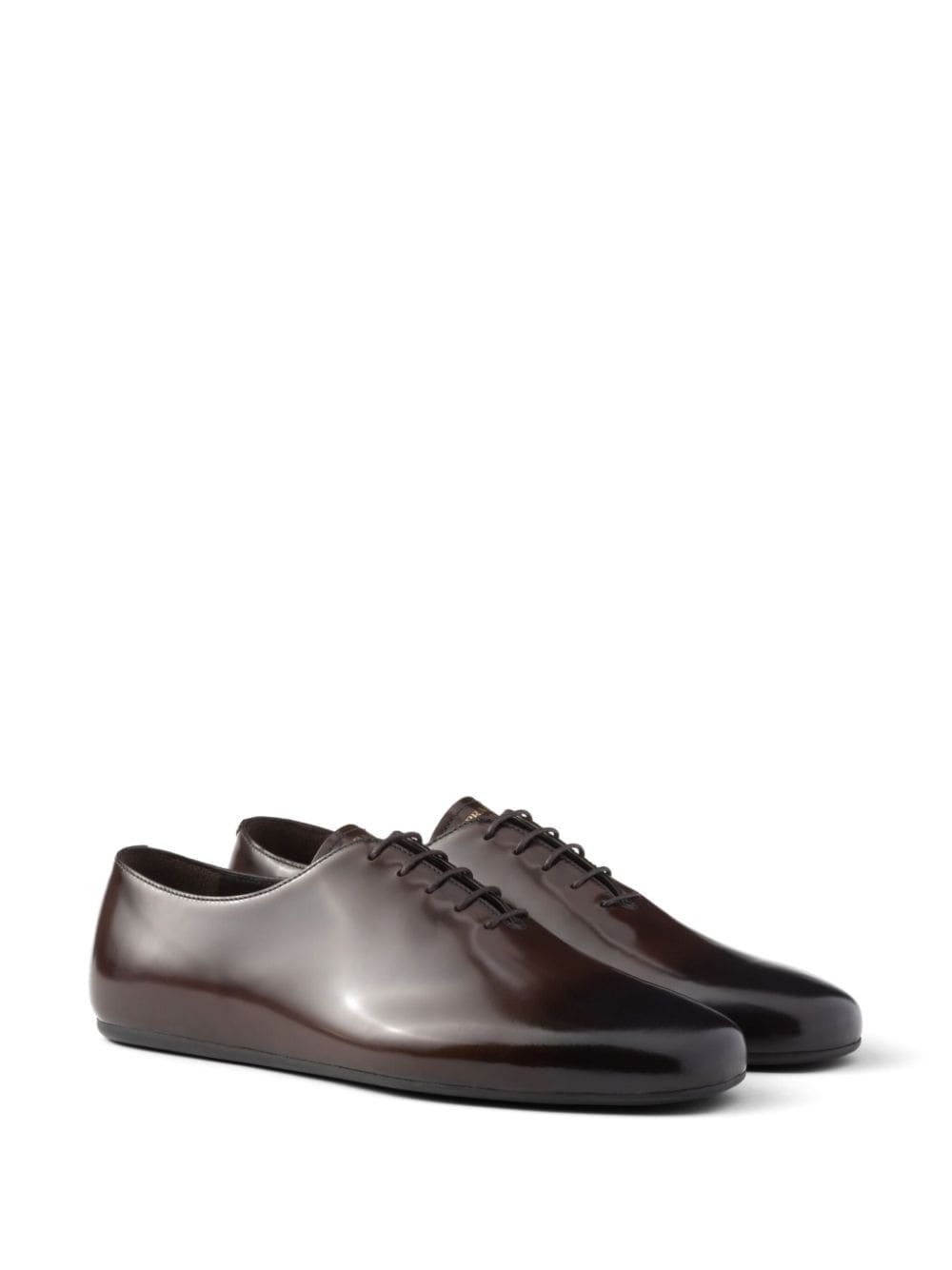 brushed leather lace-ups - 2