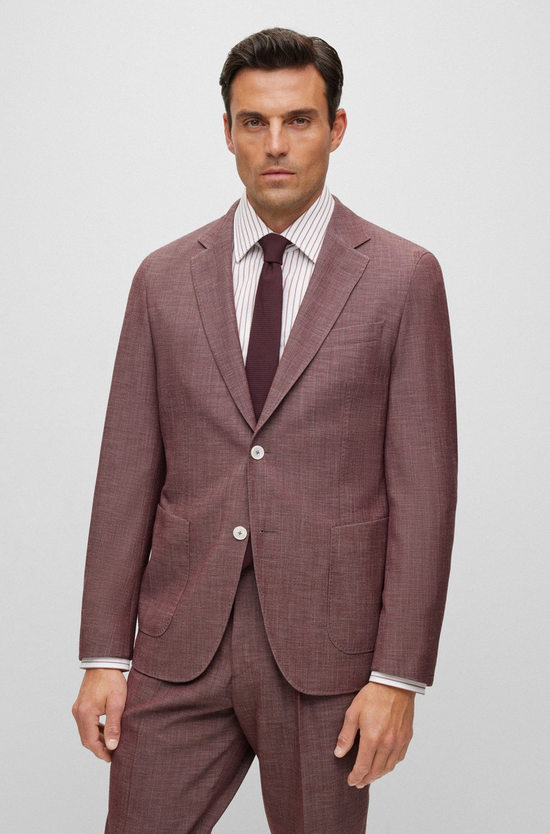 SLIM-FIT SUIT IN A PATTERNED WOOL BLEND 3