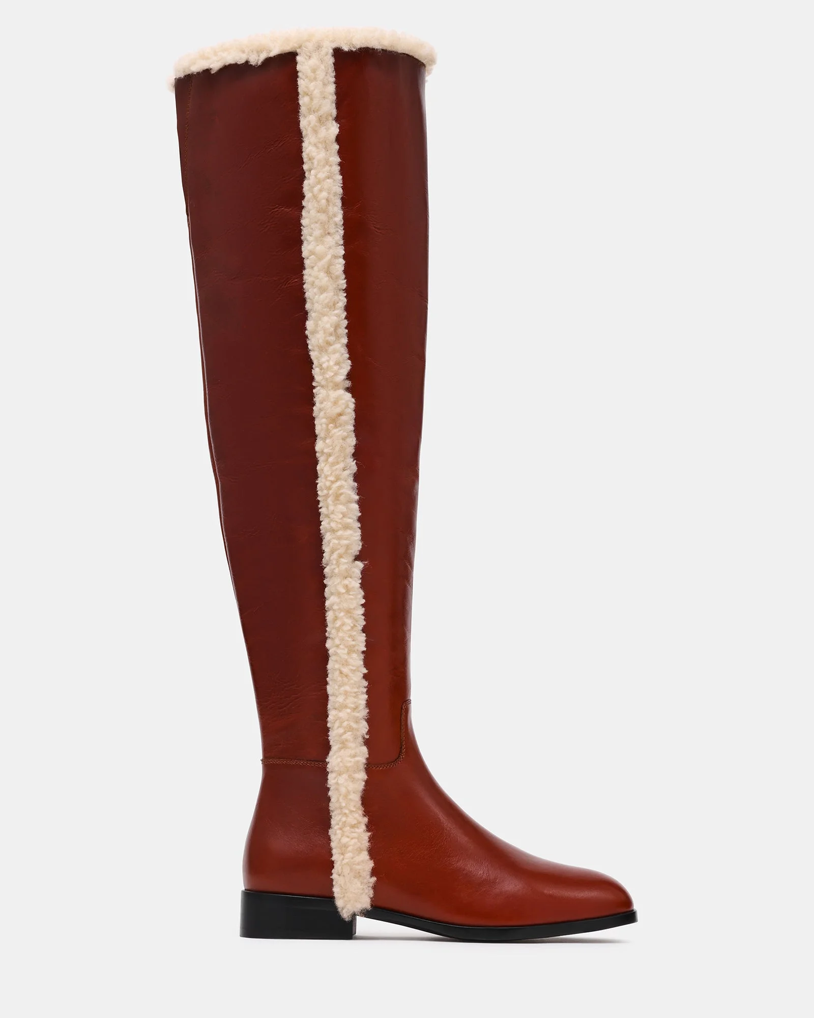 CANTER FAUX FUR COGNAC LEATHER - 1