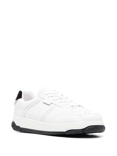 GCDS two-tone leather sneakers outlook