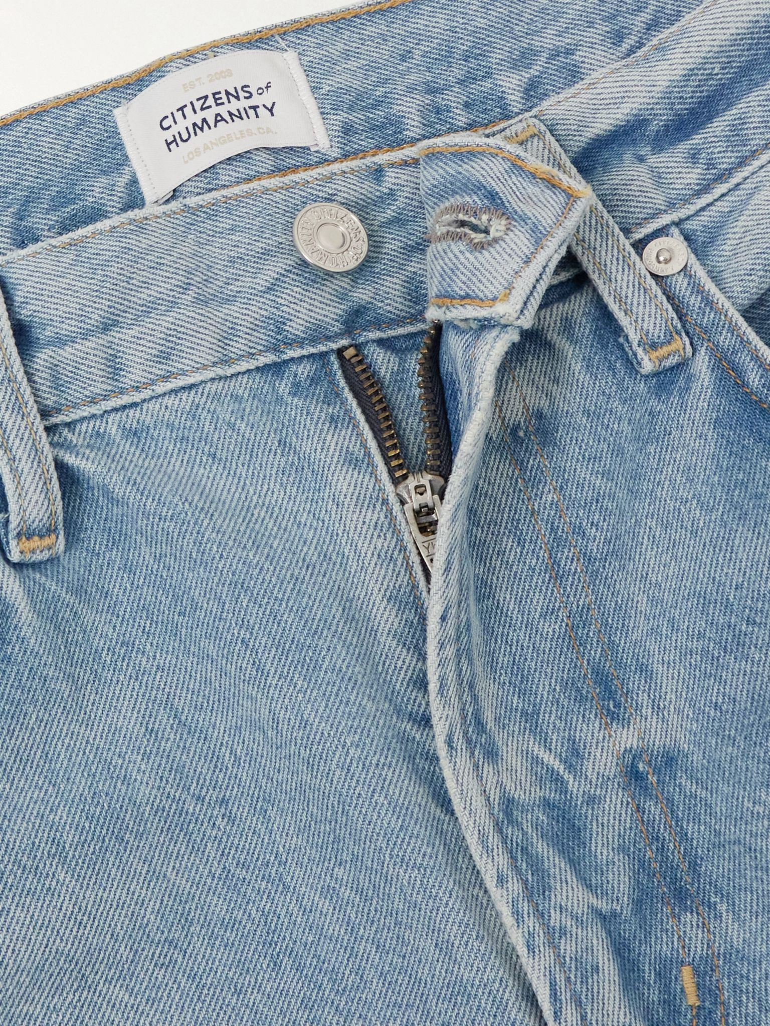Miro mid-rise barrel-leg recycled jeans Light denim - 4