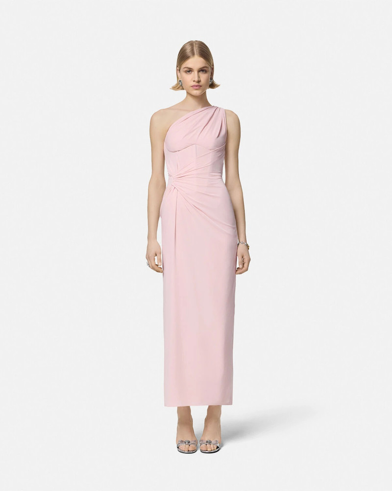 One-Shoulder Silk Georgette Gown 4