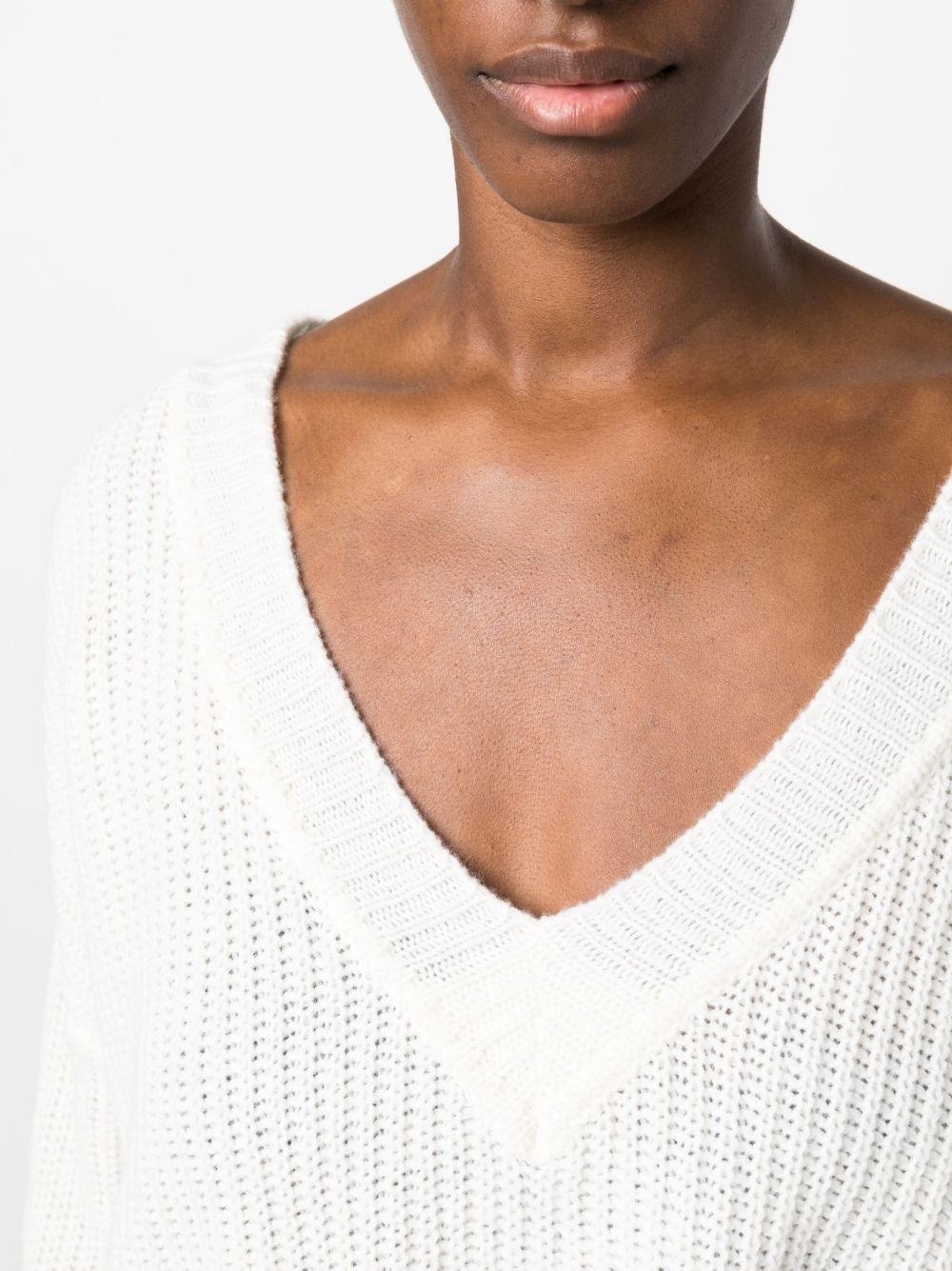 distressed knitted jumper - 5