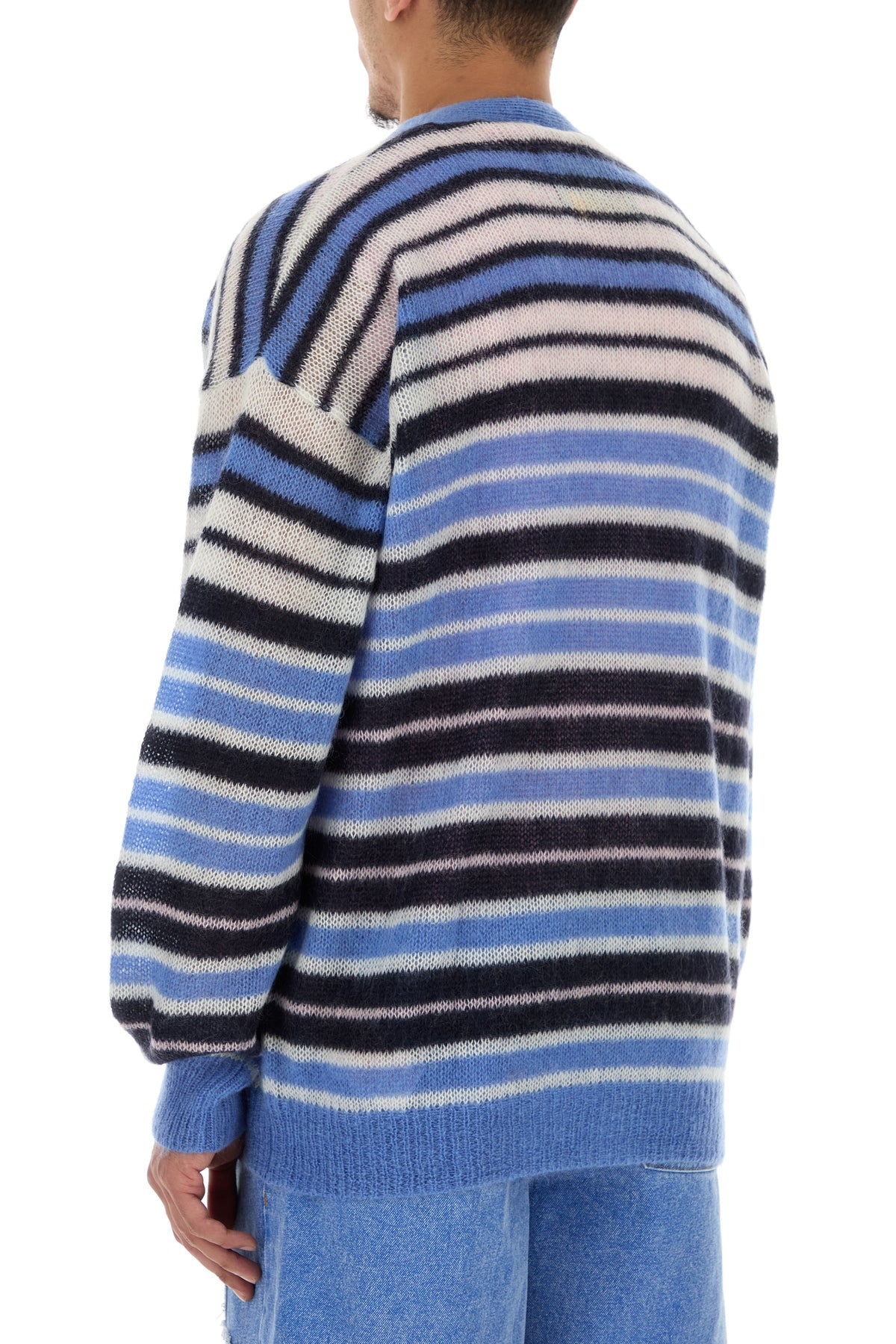 Embroidered mohair blend cardigan - 4