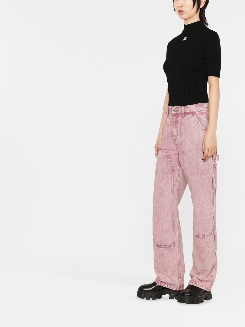 Reedition rib-knit sweater - 4
