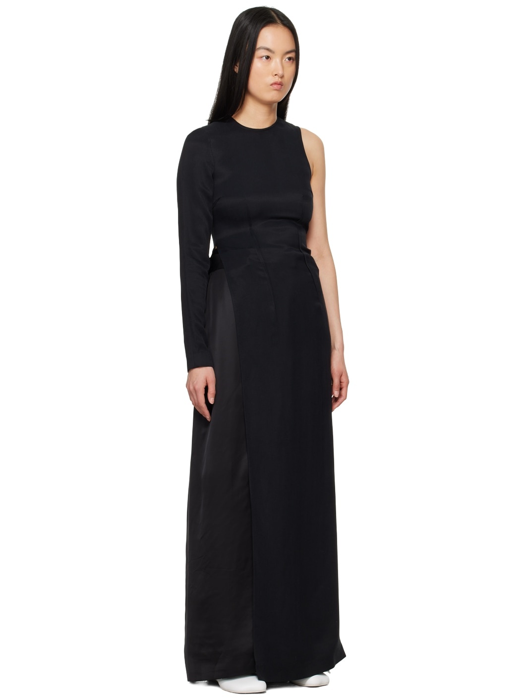 Black Fluid Maxi Dress - 2