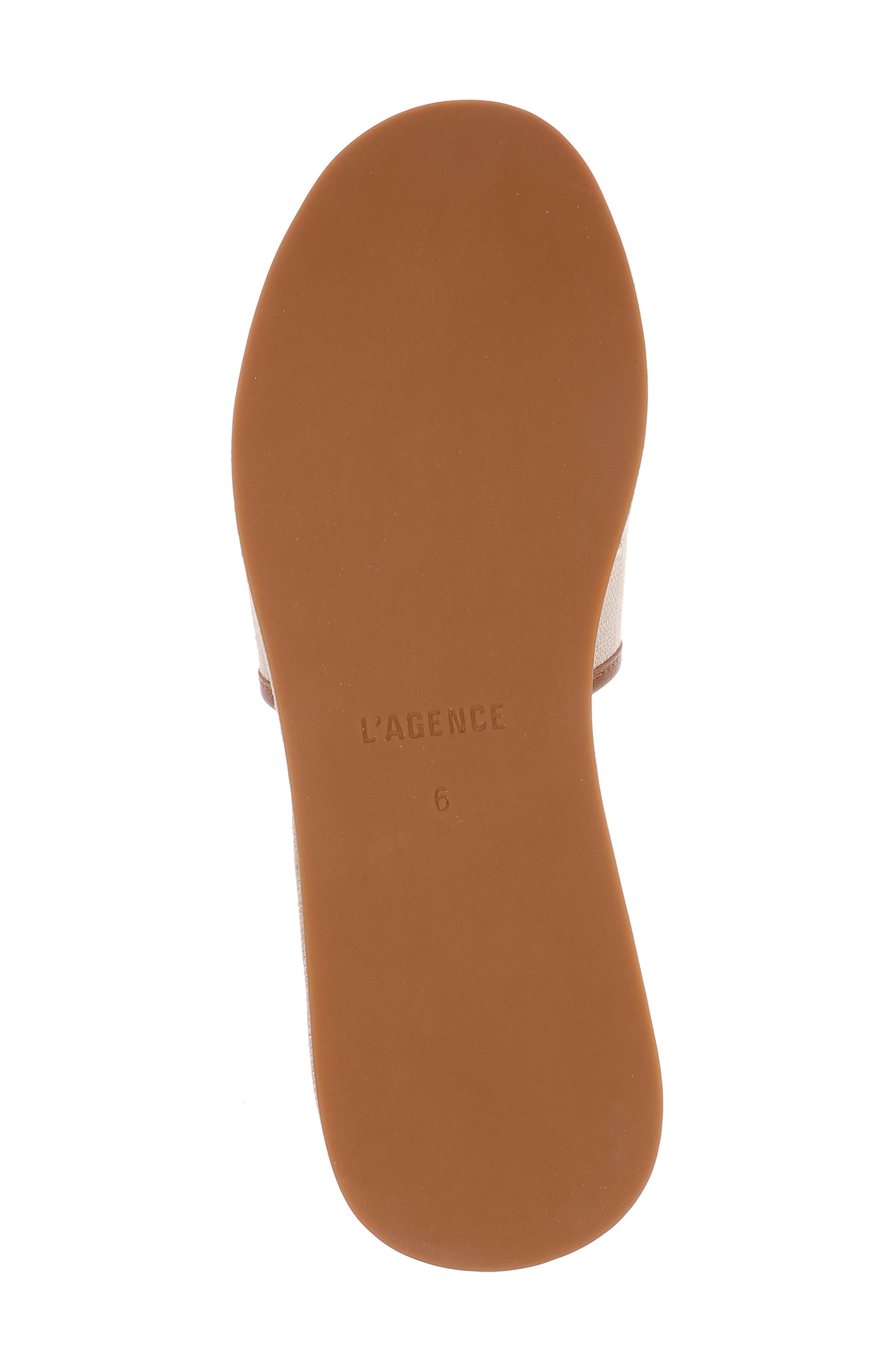 L'AGENCE Inaya Platform Sandal in Natural Linen at Nordstrom - 6