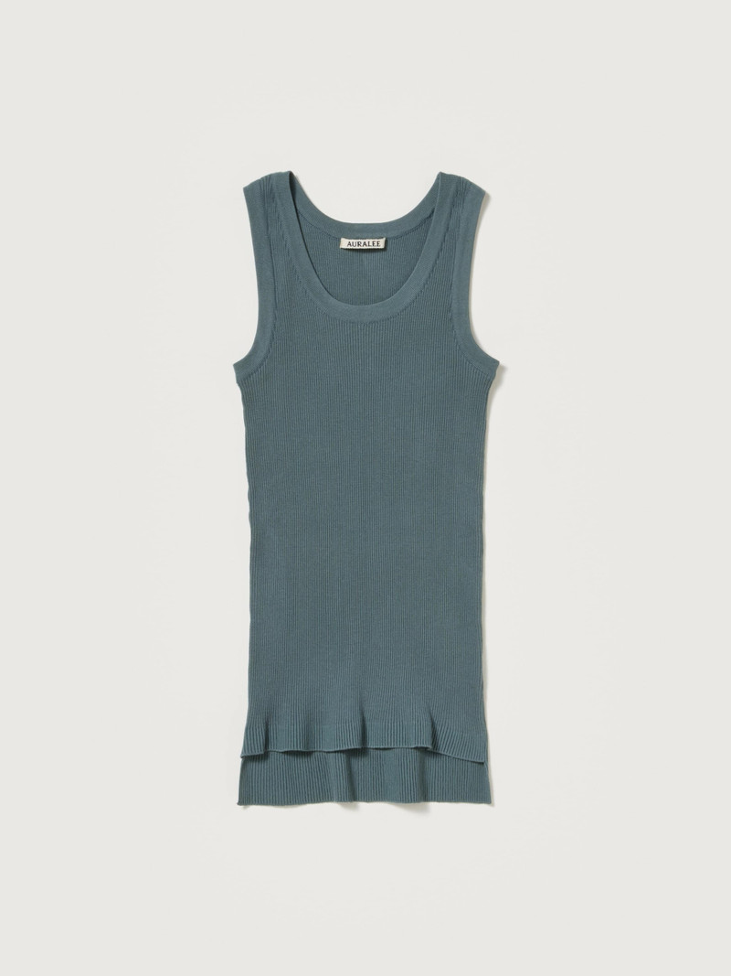 COTTON HIGH GAUGE RIB KNIT TANK 1