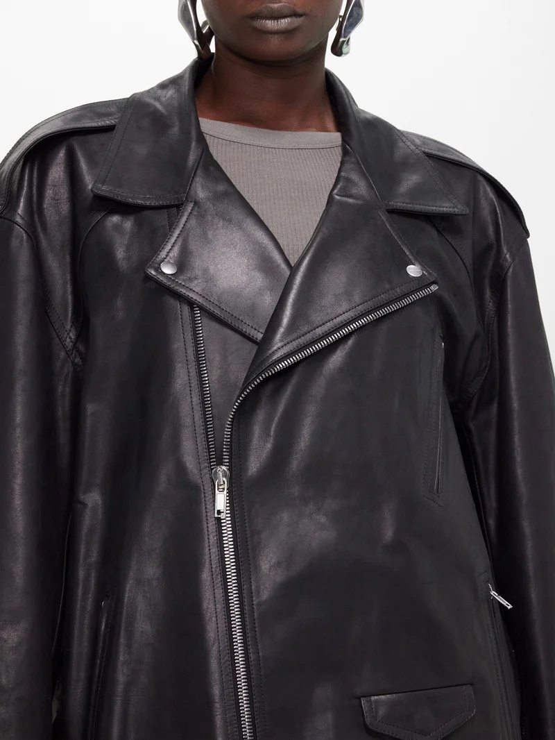 Rick Owens Jumbo Luke Stooges leather biker jacket | REVERSIBLE