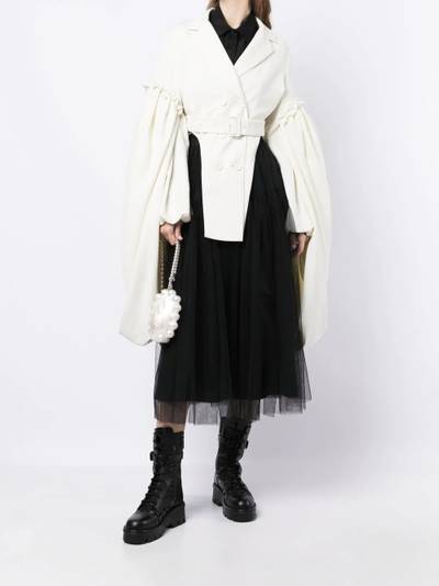Simone Rocha belted double-breasted blazer outlook