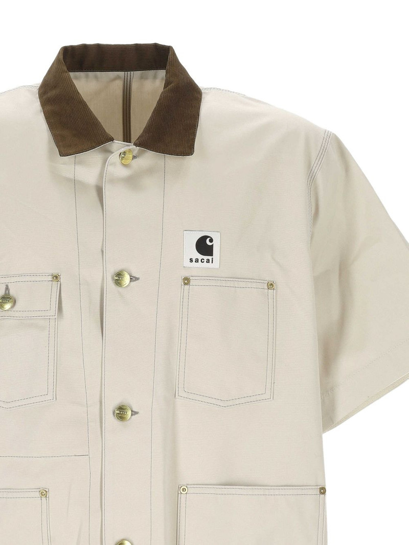x Carhartt WIP Duck corduroy-collar shirt 3