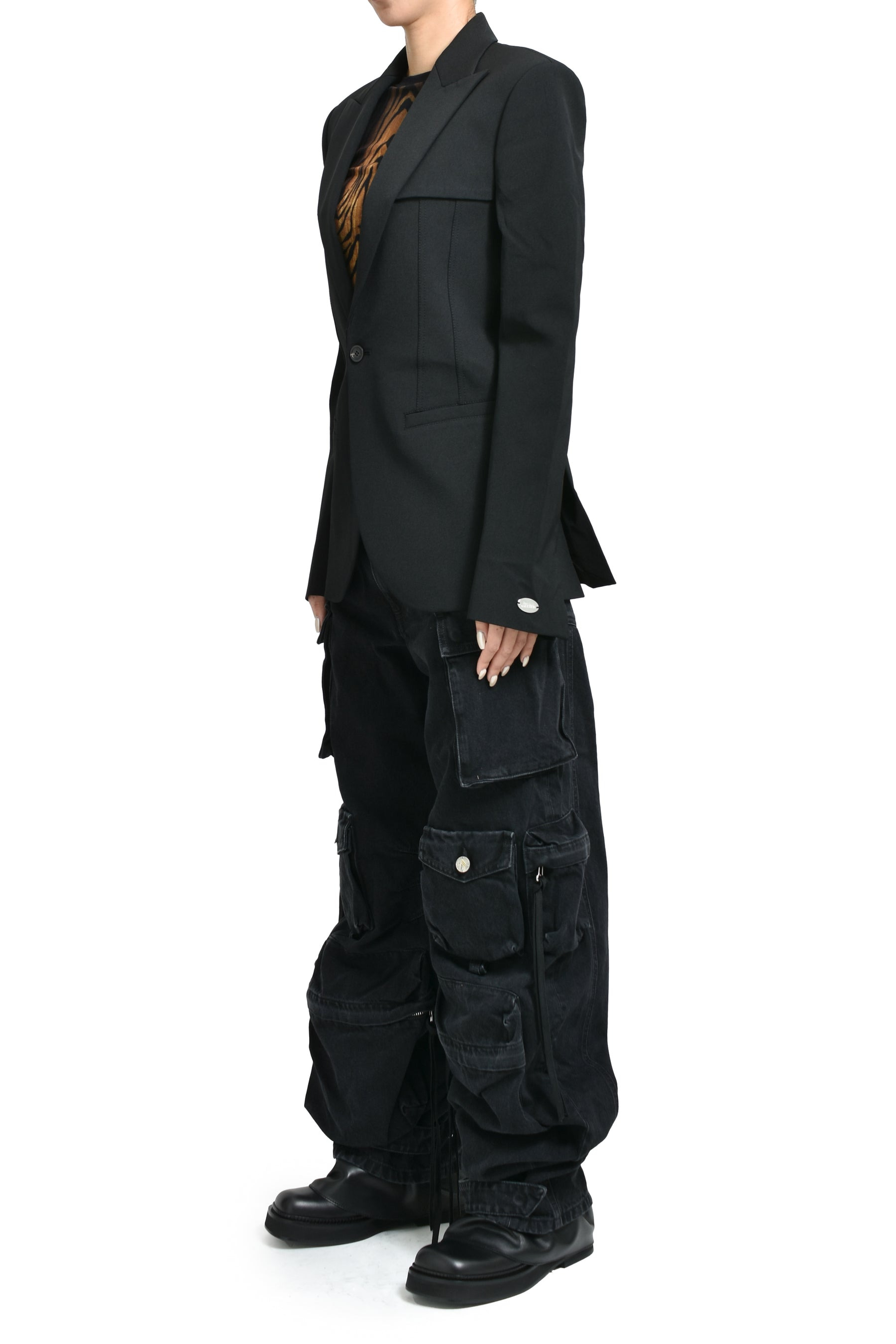 PANELS TAILORING JACKET / BLK - 4