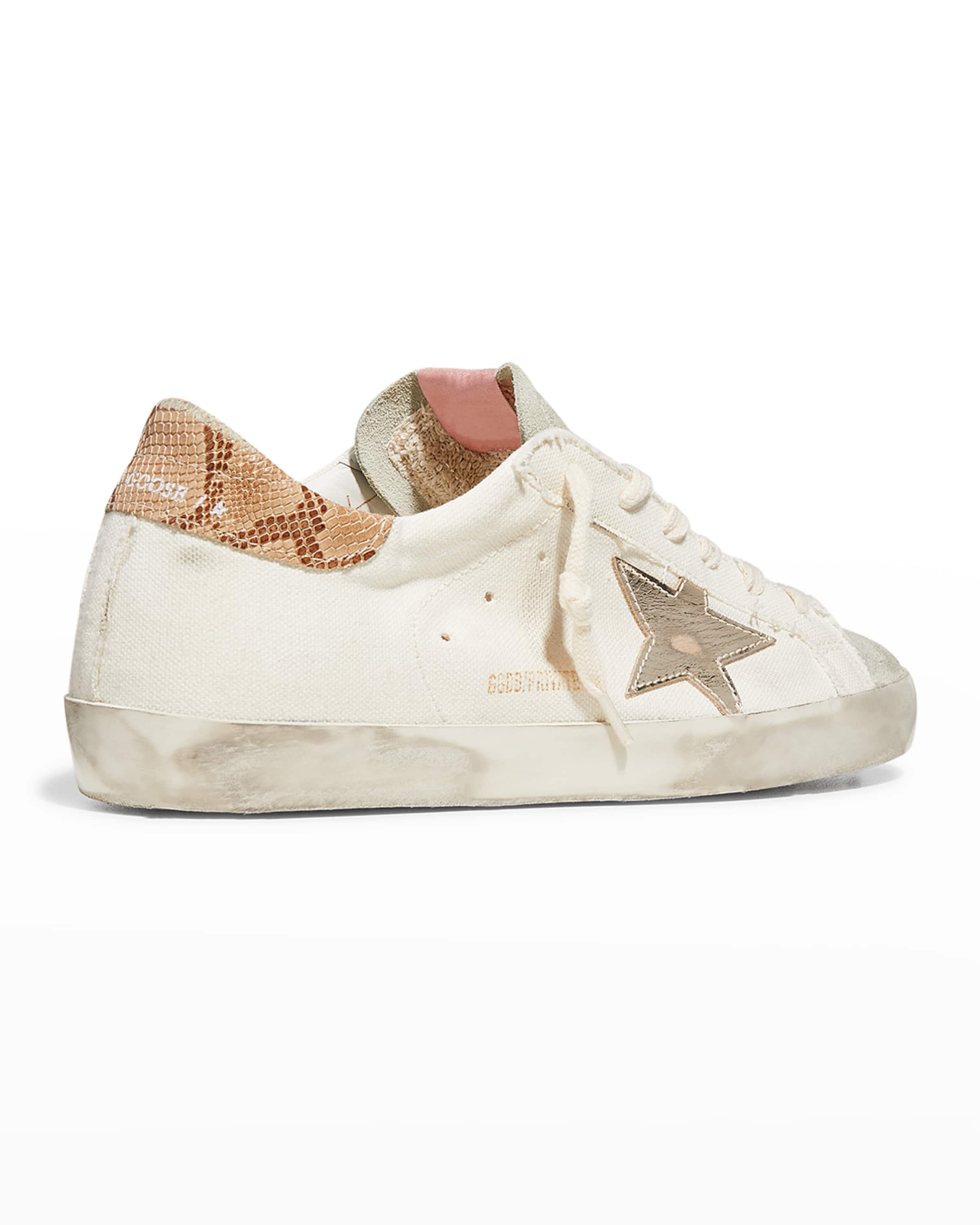 Superstar Canvas Mixed Leather Sneakers - 3