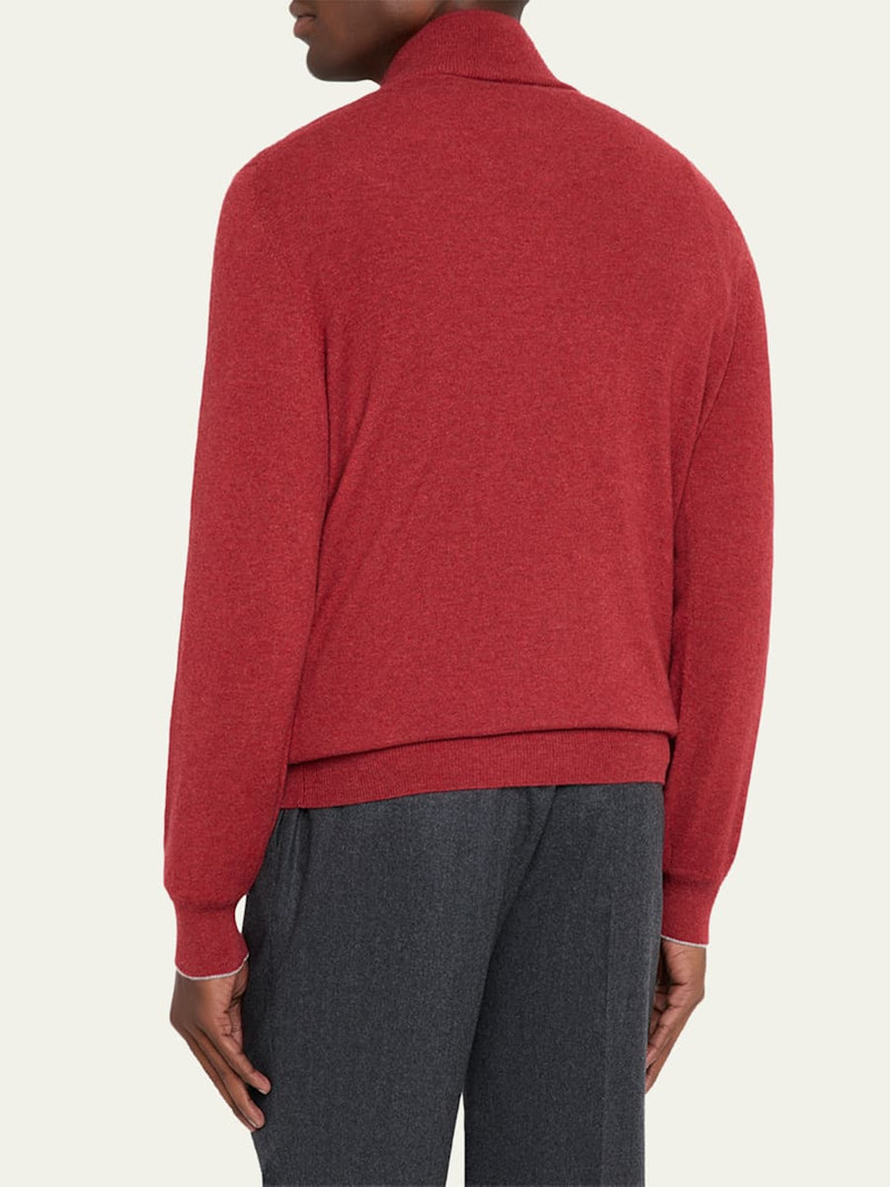 Brunello Cucinelli Men's Cashmere Quarter-Zip Sweater outlook