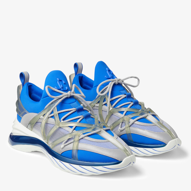 Cosmos/M
Ultraviolet Mix Neoprene and Mesh Low-Top Sneakers 2