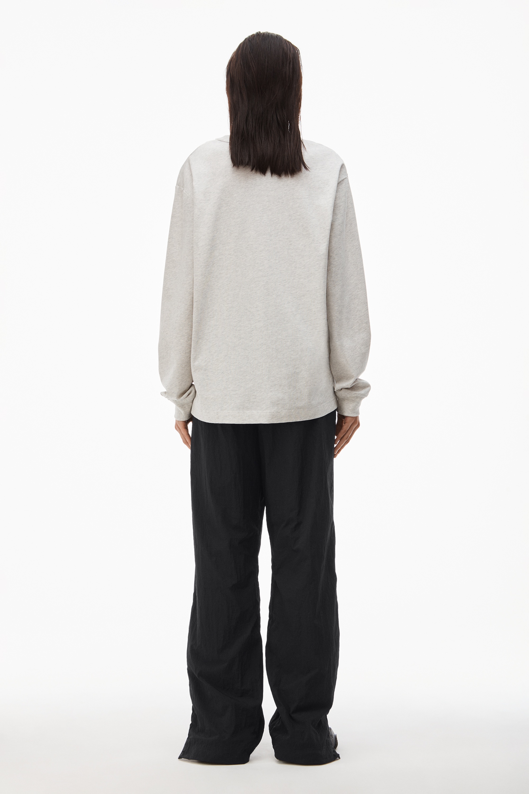 LONG-SLEEVE TEE IN HIGH TWIST JERSEY - 4