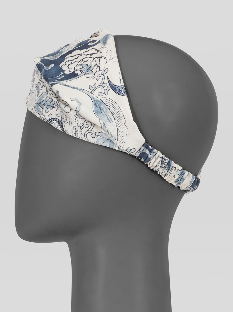 Etro SILK HEADBAND WITH OLD SCHOOL TATTOO PRINT outlook