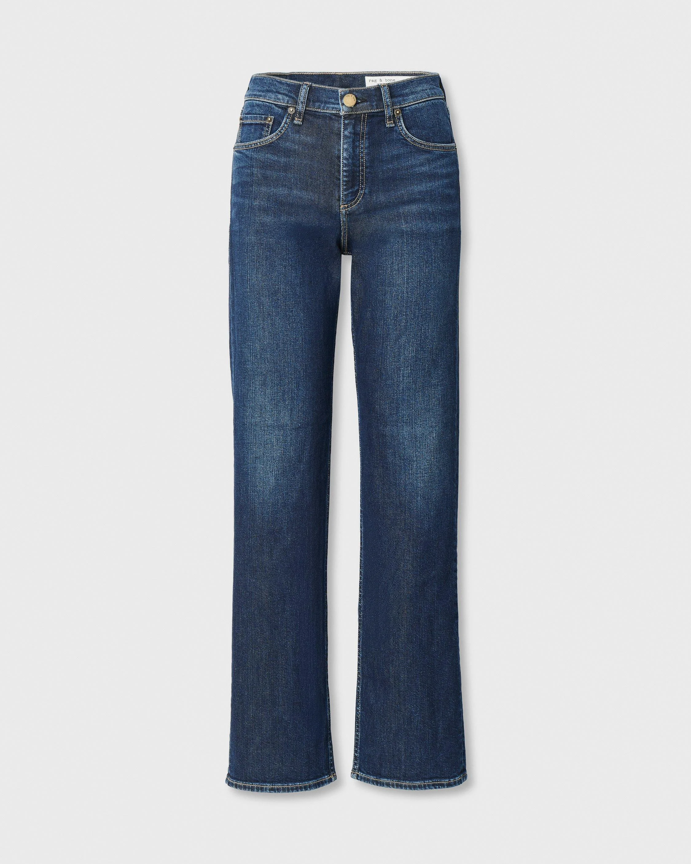 Shea Relaxed Straight Jean High-Rise in Stretch Featherweight Denim - 1
