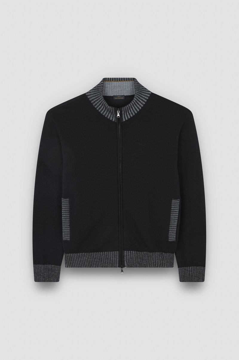 SOFT COOL TOUCH WOOL SWEATER WITH ZIP CLOSURE 1