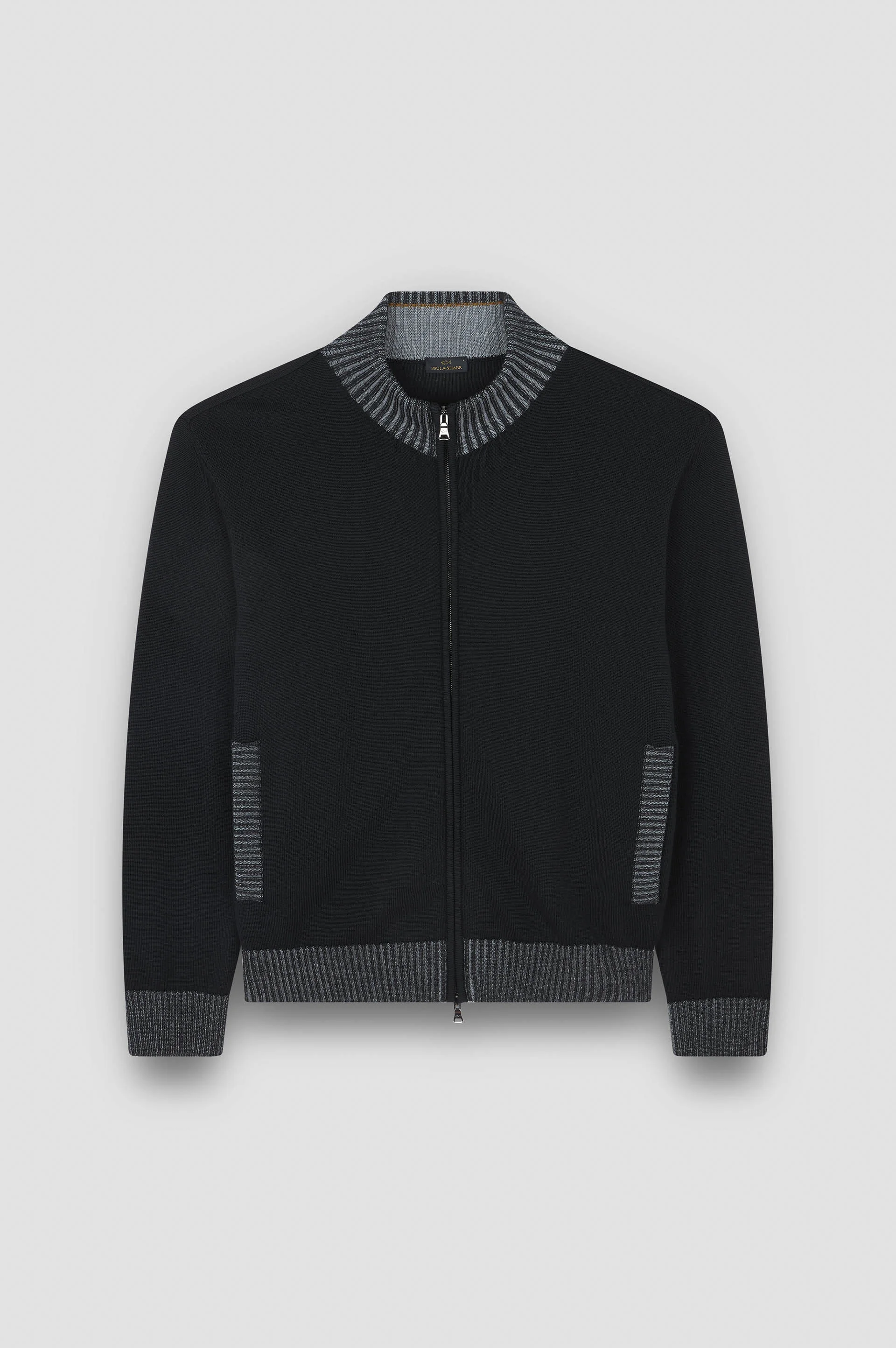 SOFT COOL TOUCH WOOL SWEATER WITH ZIP CLOSURE - 1