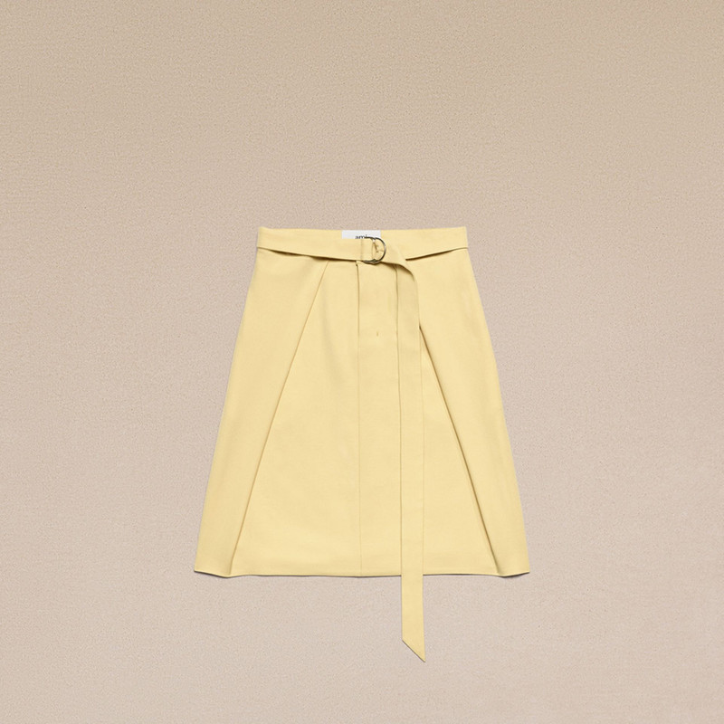 AMI Paris A Line Skirt With Floating Panels outlook