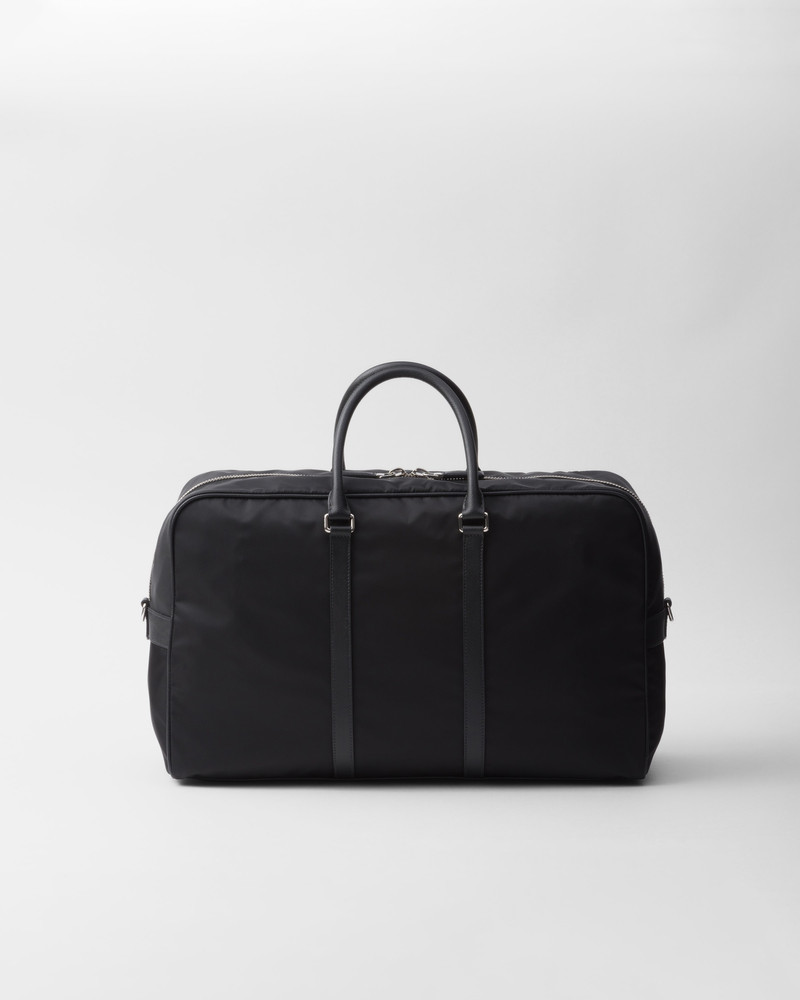 Re-Nylon and Saffiano leather duffel bag 4