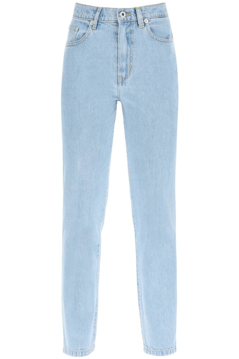 KENZO STRAIGHT-LEG BLEACHED JEANS - 1