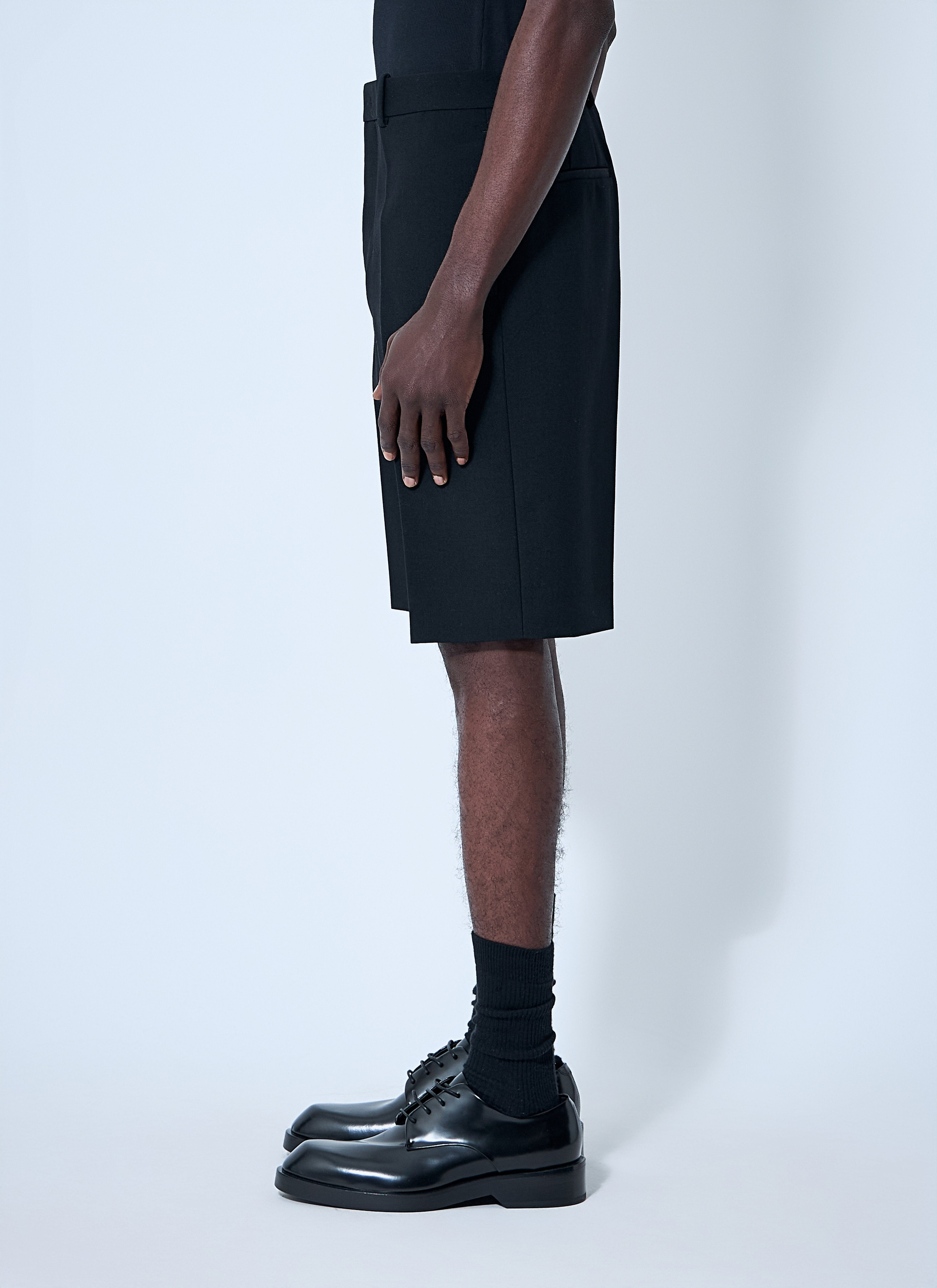Jil Sander Men Wool Shorts - 3