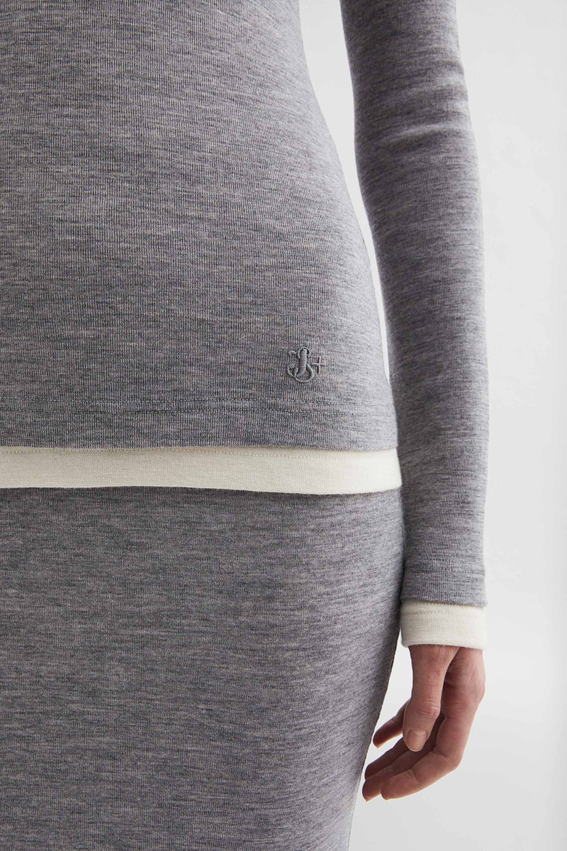 Lightweight Wool Layered T-Shirt 7