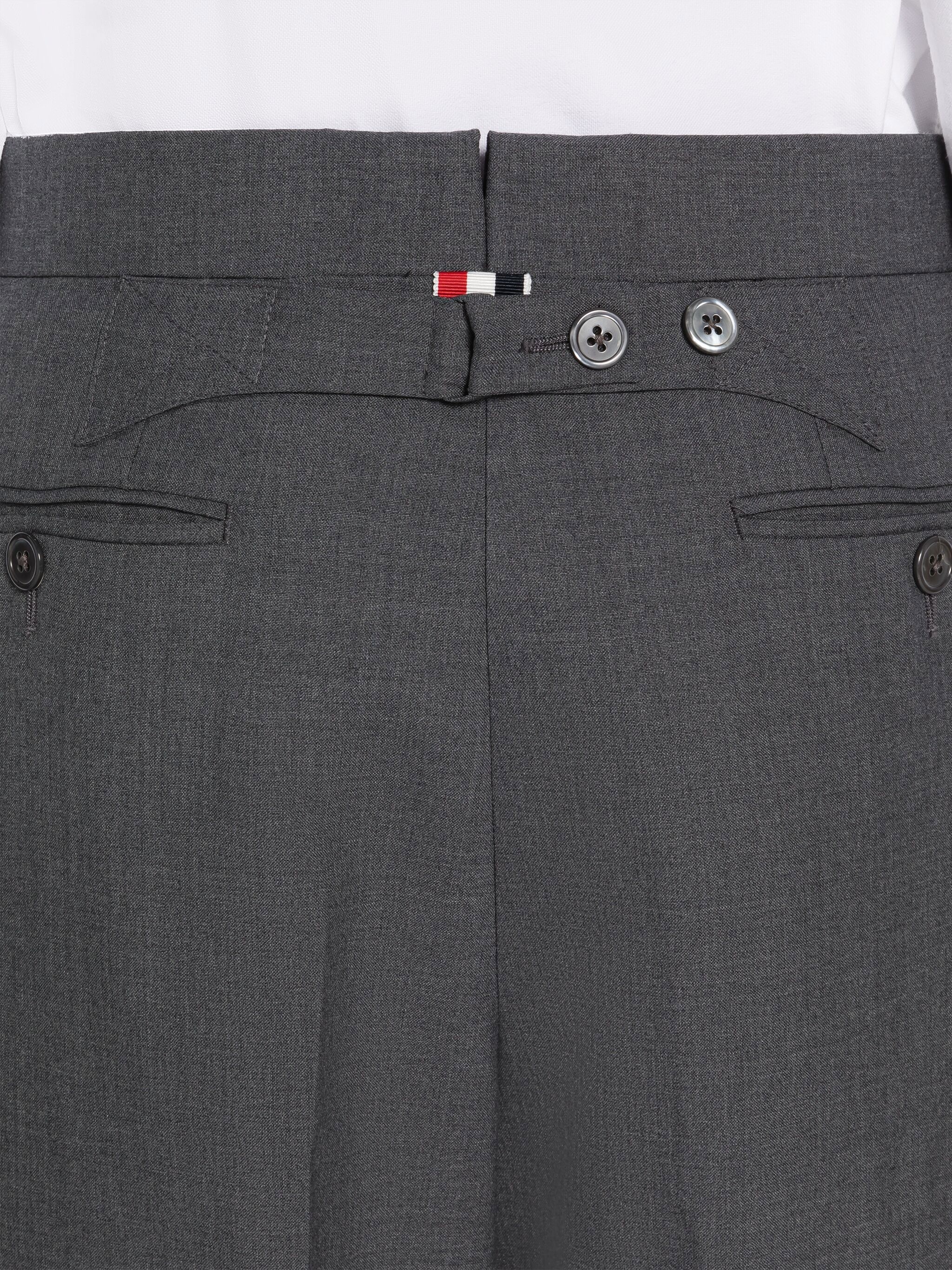Plain Weave 4-Bar Classic Backstrap Trouser - 6