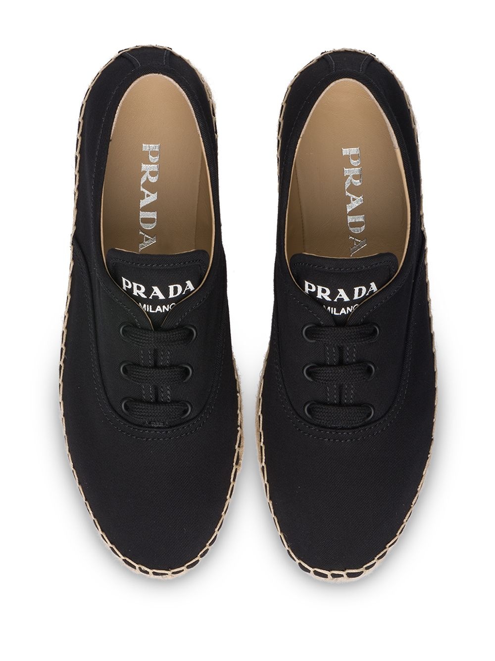 gabardine lace-up espadrilles - 4