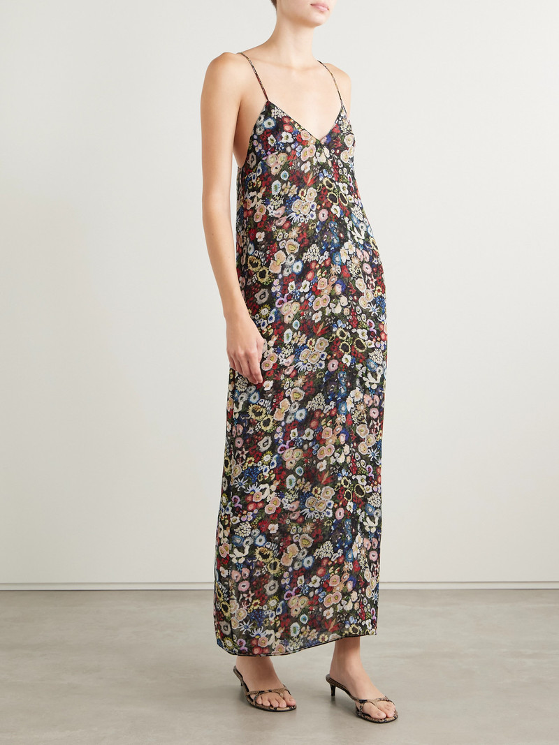 Taja Floral-print Silk-chiffon Maxi Dress 4