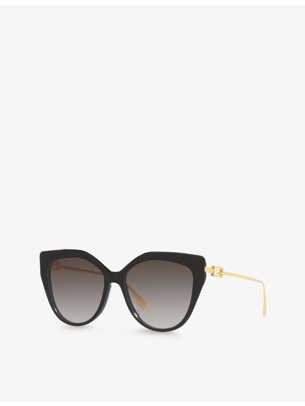 FE40011U cat-eye acetate and metal sunglasses - 2