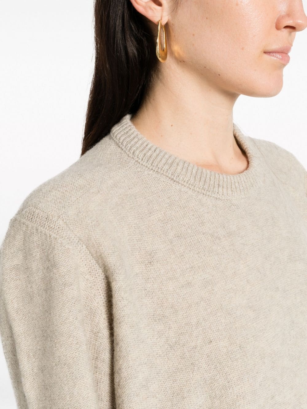 long-sleeve wool jumper - 5