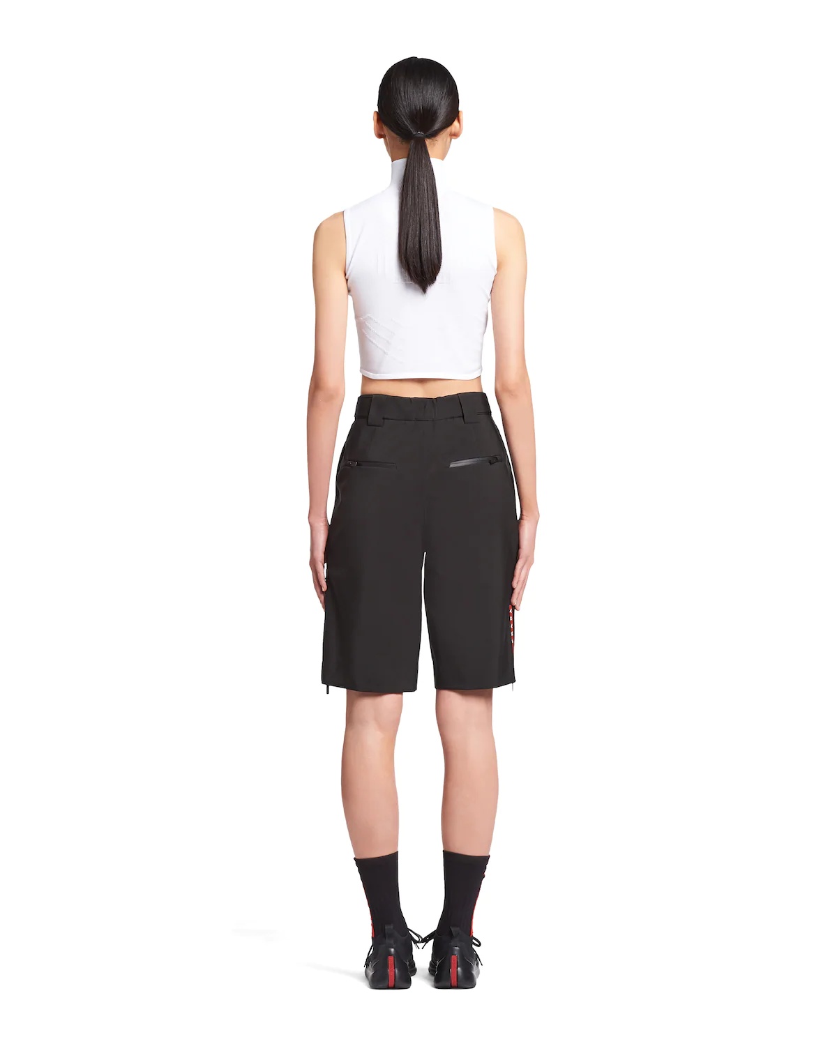 Oversized technical fabric Bermudas - 4