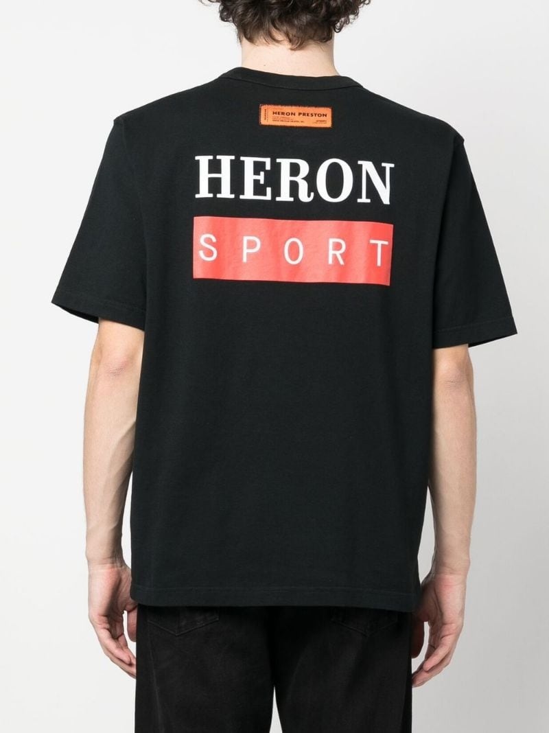 logo-print cotton T-shirt - 4