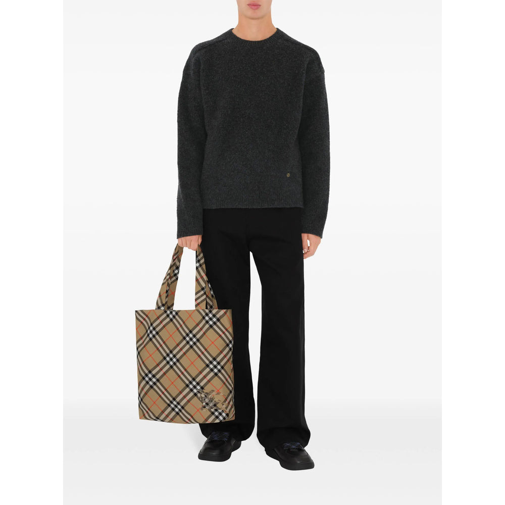Burberry Brown Tote Bags Men - 3