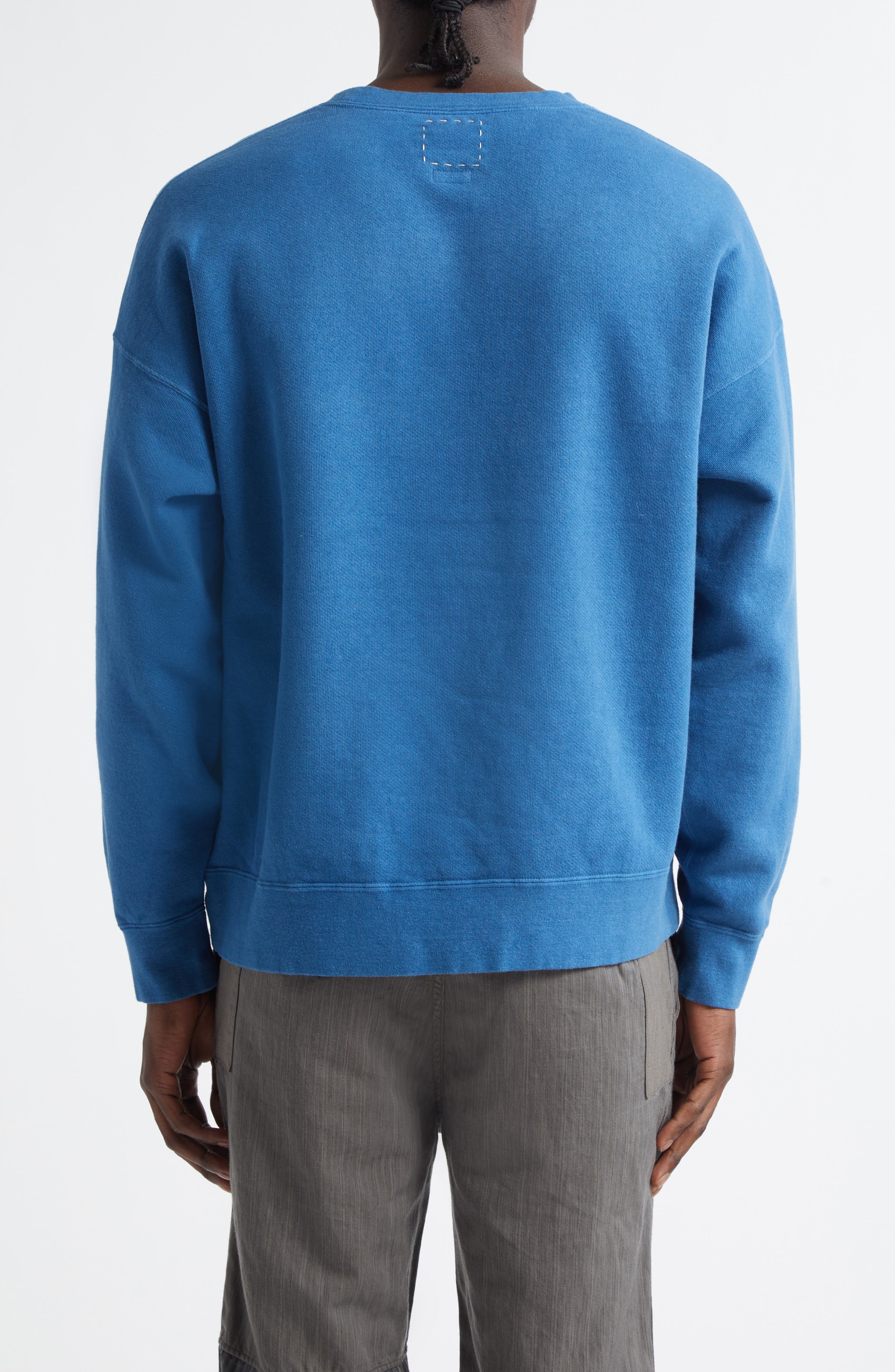 VISVIM Jumbo French Terry Sweatshirt in Lt. Indigo at Nordstrom - 3