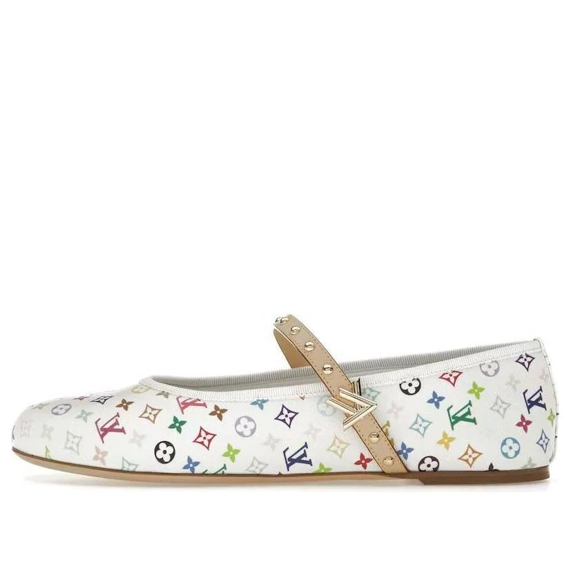 (WMNS) LOUIS VUITTON x Takashi Murakami Romy Ballerina 'White' 1AGVFM - 1