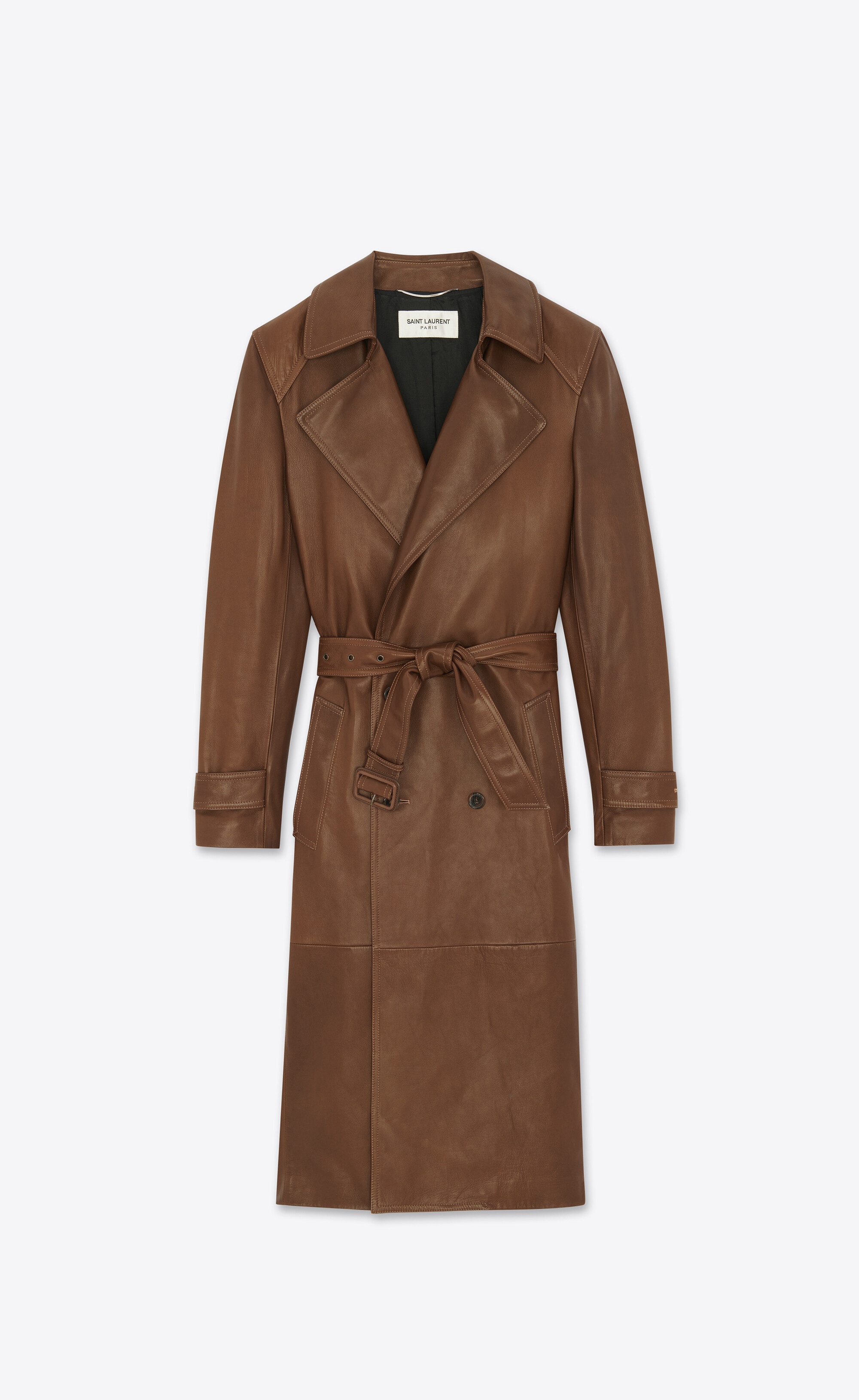 trench-coat in lambskin - 1